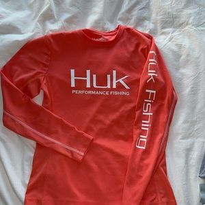 HUK fishing gear womens sun shirt size S